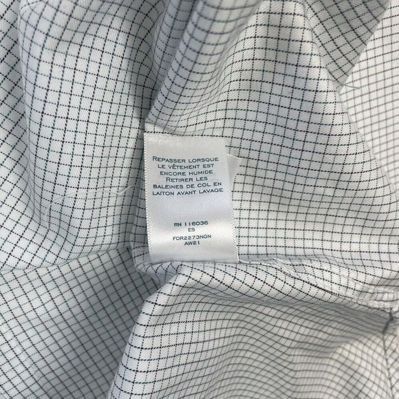 Dress Shirt Checkered Pattern Long Sleeve Button Down‎ Shirt - Picture 10 of 10